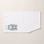 Rhinoceros Design Met Monogram Bad Handdoek (Handdoek)