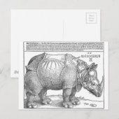 Rhinoceros door Albrecht Durer Briefkaart (Voorkant / Achterkant)