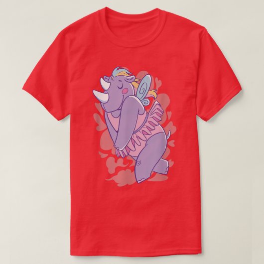 Rhinoceros Fairy Fantasy T-shirt (Design voorkant)