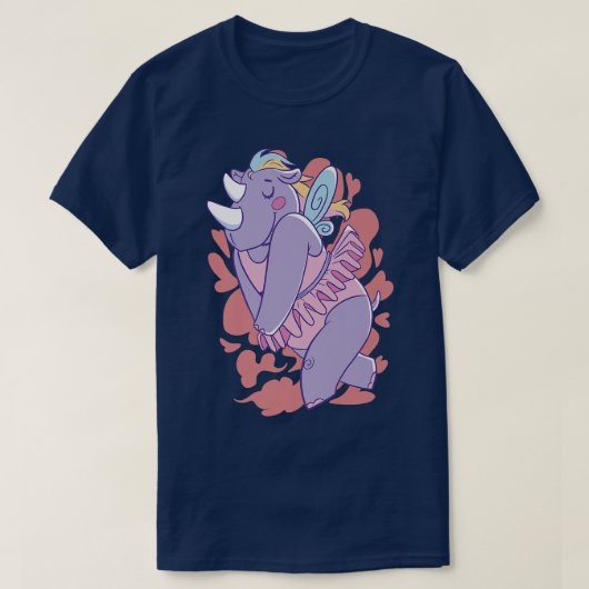 Rhinoceros Fairy Fantasy T-shirt (Design voorkant)