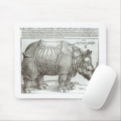 Rhinoceros, gedrukt op Maximilian I (1459-1519) Muismat (Met muis)
