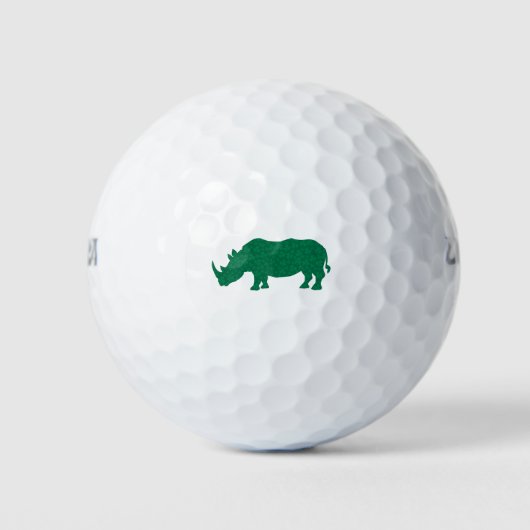Rhinoceros gemaakt van Shamrocks Golfballen (Voorkant)