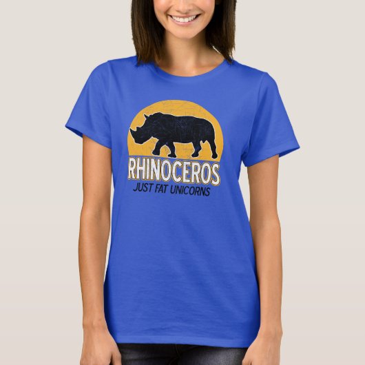 Rhinoceros - Gewoon vetweefsel T-shirt (Voorkant)