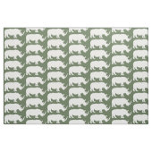 Rhinoceros in Silhouette Stof (Fat Quarter)