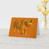 Rhinoceros Kaart (Gele Bloem)