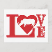 Rhinoceros Love Briefkaart (Voorkant)