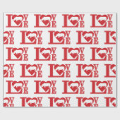 Rhinoceros Love Cadeaupapier (Vlak)