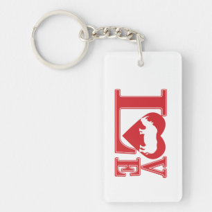 Rhinoceros Love Sleutelhanger