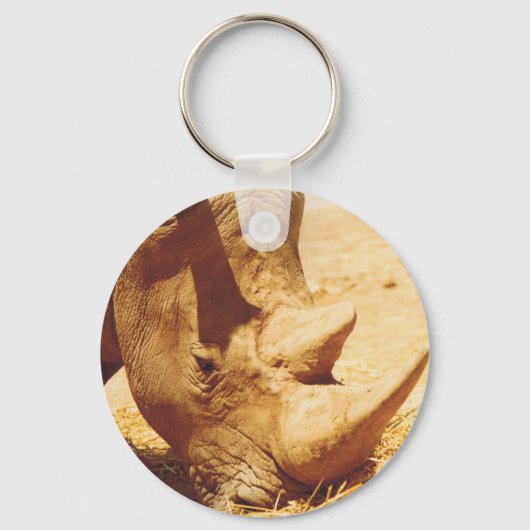 Rhinoceros Love Sleutelhanger (Voorkant)