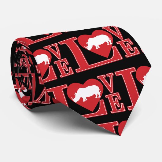 Rhinoceros Love Stropdas (Opgerold)