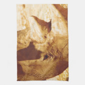 Rhinoceros Love Theedoek (Verticaal)