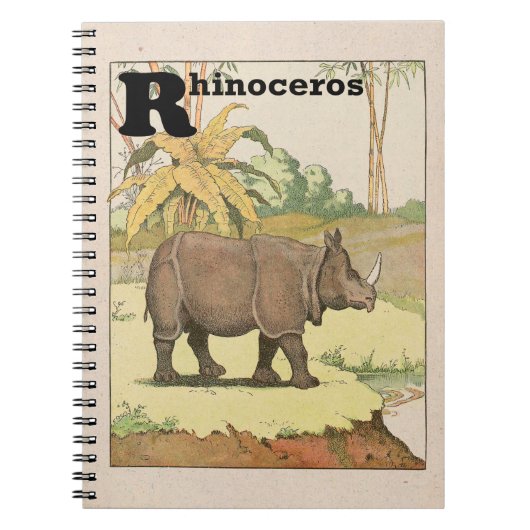 Rhinoceros Oerwouden Notitieboek (Voorkant)