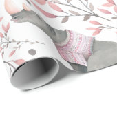 Rhinoceros Painted Wrapping Paper Cadeaupapier (Rol Hoek)