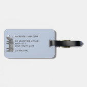 Rhinoceros Personalized Bagagelabel (Achterkant horizontaal)