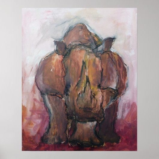 Rhinoceros. Poster (Voorkant)