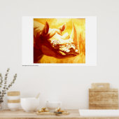 Rhinoceros Poster (Keuken)