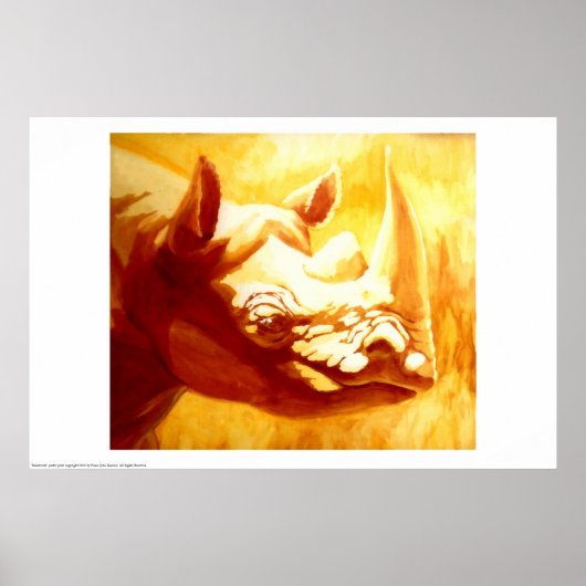 Rhinoceros Poster (Voorkant)