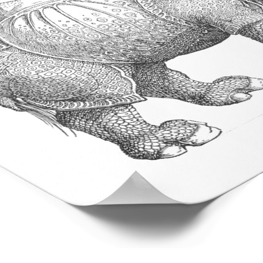 Rhinoceros Print (Hoek)