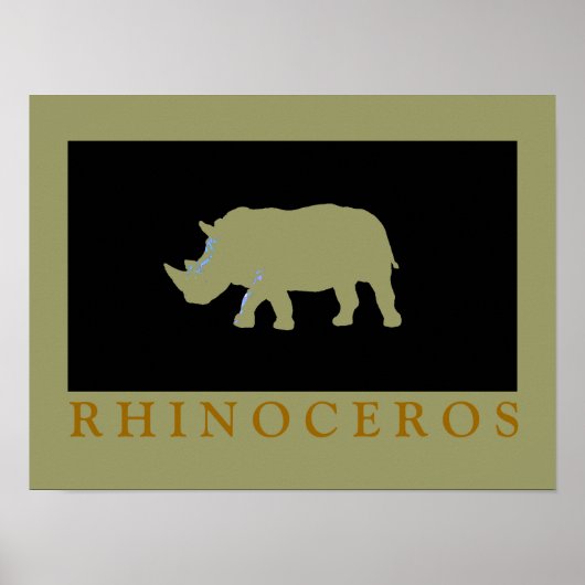 Rhinoceros print décor idea (Voorkant)