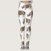 Rhinoceros Psychedelic Zebra Leggings (Voorkant)