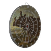 Rhinoceros (Rhino) (Wilde Dier) (door J.B. Oudry) Dartbord (Voorkant Links)