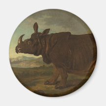 Rhinoceros (Rhino) (Wilde Dier) (door J.B. Oudry)