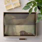 Rhinoceros (Rhino) (Wilde Dier) (door J.B. Oudry) Tissuepapier (Geschenk)