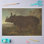Rhinoceros (Rhino) (Wilde Dier) (door J.B. Oudry) Tissuepapier (Craft)