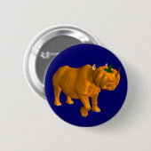 Rhinoceros Ronde Button 5,7 Cm (Voorkant /achterkant)