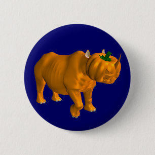 Rhinoceros Ronde Button 5,7 Cm