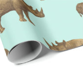 Rhinoceros Safari Cadeaupapier (Rol Hoek)