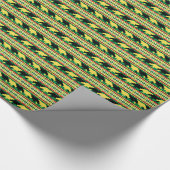 Rhinoceros Safari Weave Pattern Cadeaupapier (Hoek)