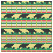 Rhinoceros Safari Weave Pattern Stof (Close Up)