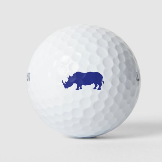 Rhinoceros Silhouette Golfballen (Voorkant)