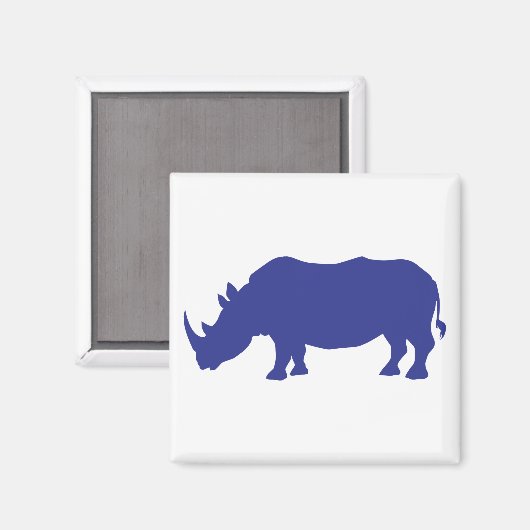 Rhinoceros Silhouette Magneet (Voorkant / Achterkant)