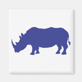 Rhinoceros Silhouette Magneet (Voorkant)