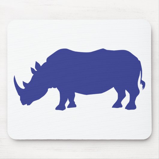 Rhinoceros Silhouette Muismat (Voorkant)