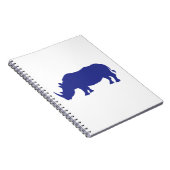 Rhinoceros Silhouette Notitieboek (Rechterzijde)