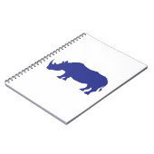 Rhinoceros Silhouette Notitieboek (Linkerzijde)