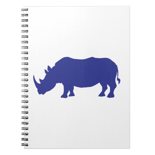 Rhinoceros Silhouette Notitieboek (Voorkant)