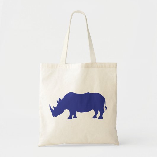 Rhinoceros Silhouette Tote Bag (Voorkant)