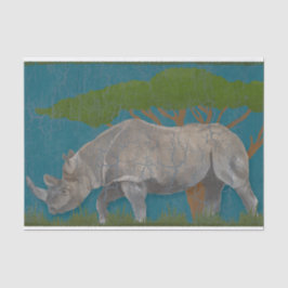 Rhinoceros stijl tissuepapier