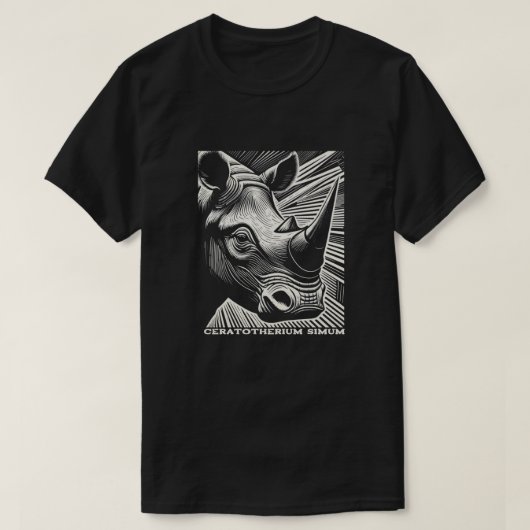 Rhinoceros T-shirt (Design voorkant)
