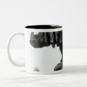 Rhinoceros Tweekleurige Koffiemok (Links)