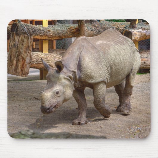 Rhinoceros unicornis muismat (Voorkant)