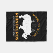 Rhinoceros Unicorns Are Real Funny Animal  Fleece Deken (Voorkant (Horizontaal))