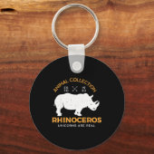 Rhinoceros Unicorns Are Real Funny Animal  Sleutelhanger (Voorkant)