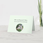 Rhinoceros Wenskaart Kaart (Achterkant)