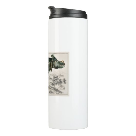 Rhinoceros Wilde Oerwoud Gift voor kinderen Thermosbeker (Geroteerd rechts)