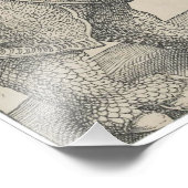 Rhinoceros Woodcut by Albrecht Durer Foto Afdruk (Hoek)